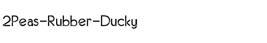 font 2Peas-Rubber-Ducky download