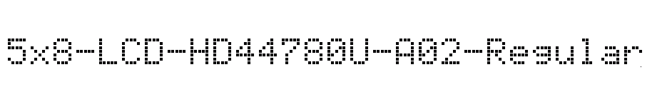 font 5x8-LCD-HD44780U-A02-Regular download