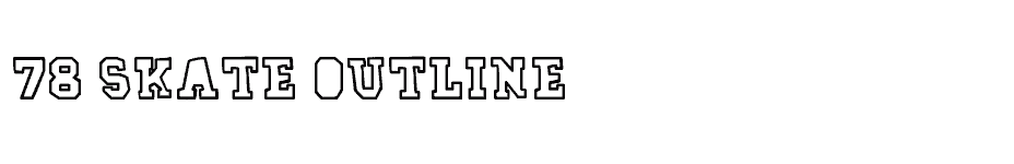 font 78-skate-outline download