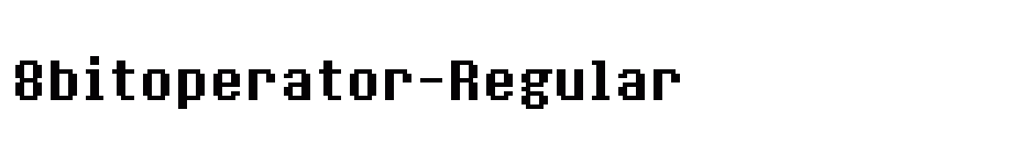 font 8bitoperator-Regular download