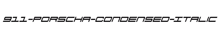 font 911-Porscha-Condensed-Italic download