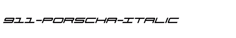 font 911-Porscha-Italic download