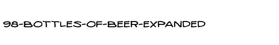 font 98-Bottles-of-Beer-Expanded download