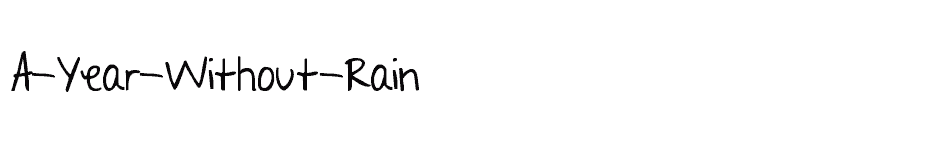 font A-Year-Without-Rain download
