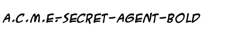 font A.C.M.E.-Secret-Agent-Bold download