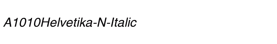 font A1010Helvetika-N-Italic download