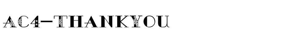 font AC4-ThankYou download