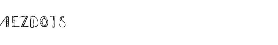 font AEZdots download