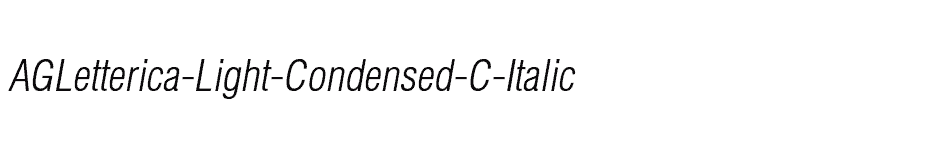 font AGLetterica-Light-Condensed-C-Italic download