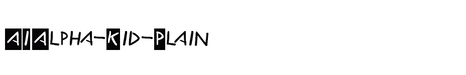 font AIAlpha-Kid-Plain download