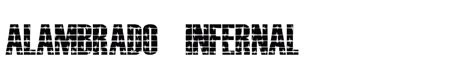 font ALAMBRADO-INFERNAL download