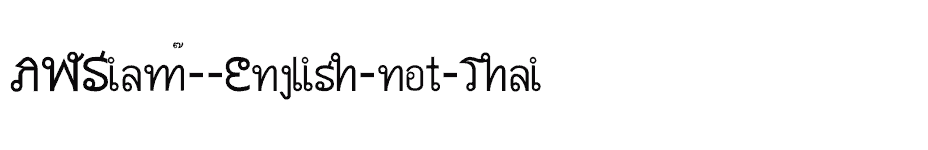 font AWSiam--English-not-Thai download