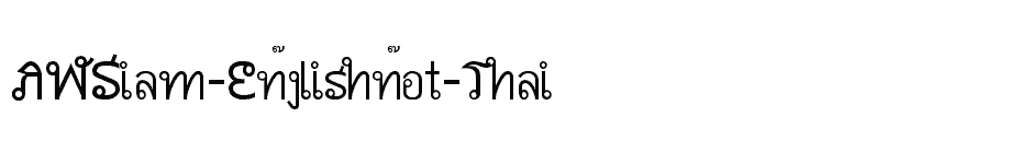 font AWSiam-Englishnot-Thai download