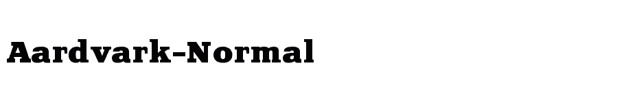 font Aardvark-Normal download