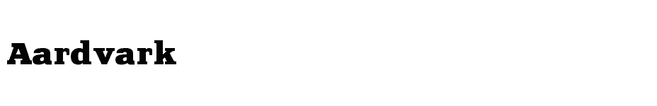 font Aardvark download