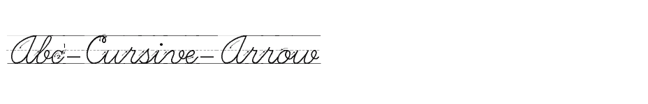 font Abc-Cursive-Arrow download