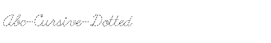 font Abc-Cursive-Dotted download