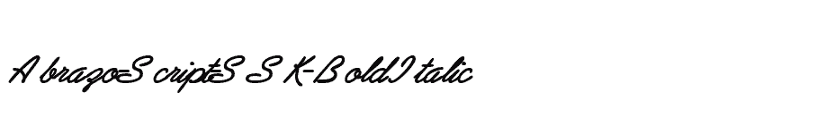 font Abrazo-Script-SSK-BoldItalic download