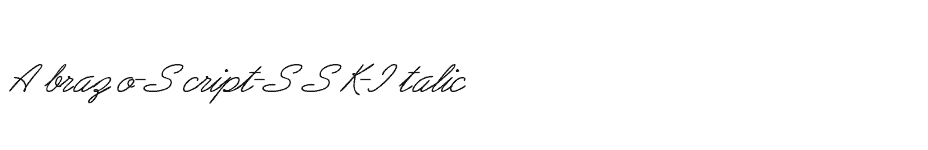 font Abrazo-Script-SSK-Italic download