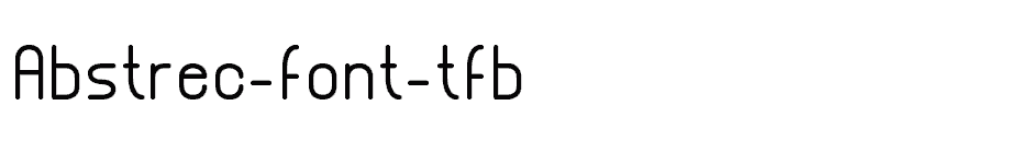 font Abstrec-font-tfb download