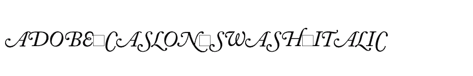 font Adobe-Caslon-Swash-Italic download