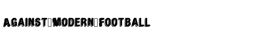 font Against-Modern-Football download