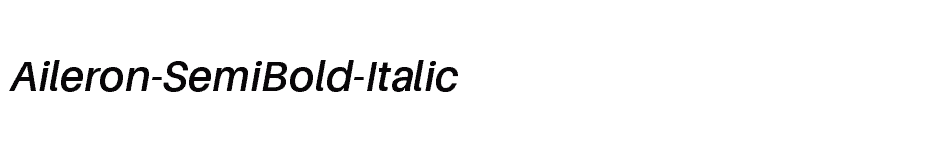 font Aileron-SemiBold-Italic download