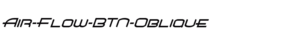 font Air-Flow-BTN-Oblique download