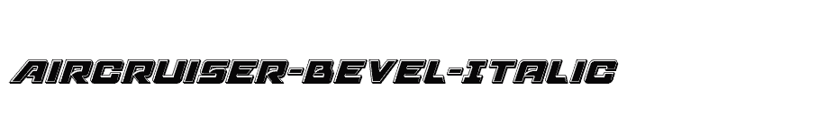 font Aircruiser-Bevel-Italic download