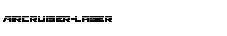 font Aircruiser-Laser download