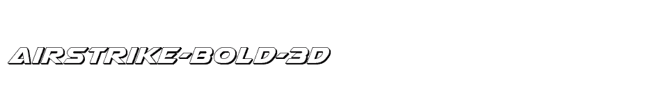 font Airstrike-Bold-3D download