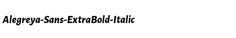 font Alegreya-Sans-ExtraBold-Italic download