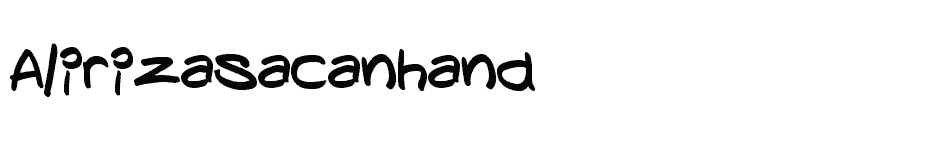 font Alirizasacanhand download