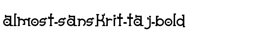 font Almost-Sanskrit-taj-Bold download