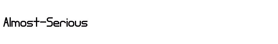 font Almost-Serious download