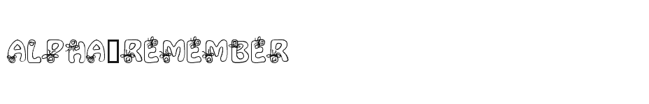 font Alpha-Remember download