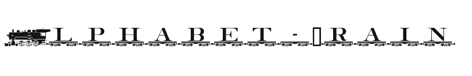 font Alphabet-Train download