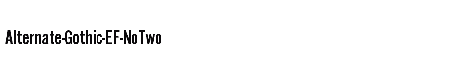 font Alternate-Gothic-EF-NoTwo download