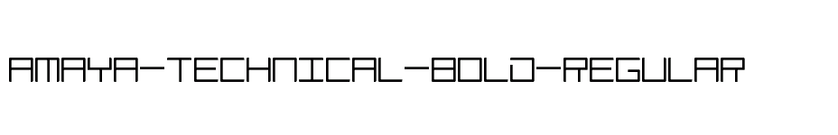 font Amaya-Technical-Bold-Regular download