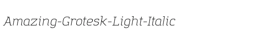 font Amazing-Grotesk-Light-Italic download