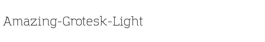 font Amazing-Grotesk-Light download