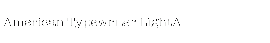 font American-Typewriter-LightA download
