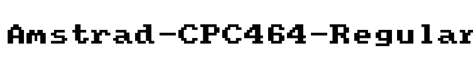 font Amstrad-CPC464-Regular download