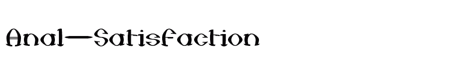 font Anal-Satisfaction download