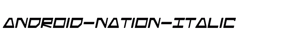 font Android-Nation-Italic download