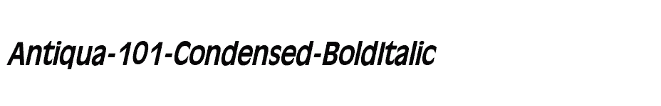 font Antiqua-101-Condensed-BoldItalic download