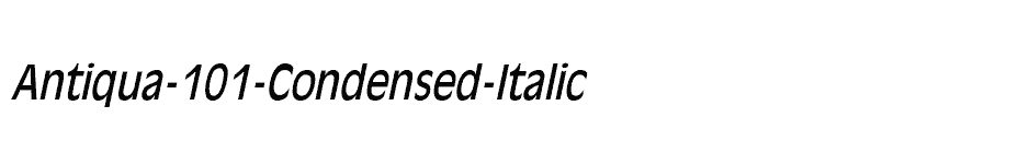 font Antiqua-101-Condensed-Italic download