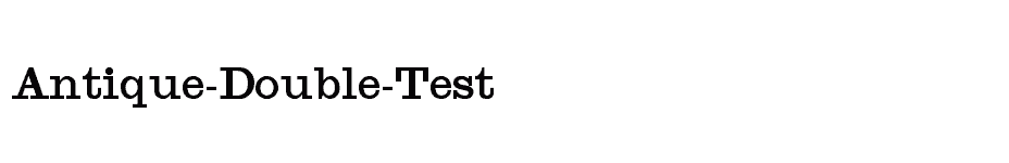 font Antique-Double-Test download