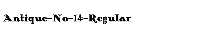 font Antique-No-14-Regular download