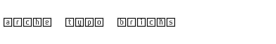 font Arche-Typo-Bricks download